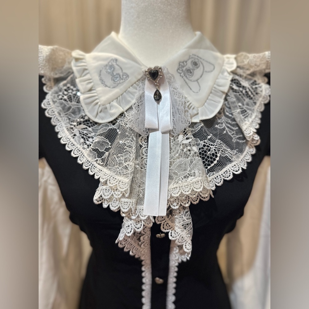 HoneyMikou HoneyPepper1X x Mikou Art “Momo” Black Women’s Medium Jfashion - Picture 3 of 11